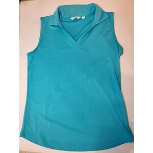 Lady Hagen Women's blue Sleeveless Golf‎ Polo Small